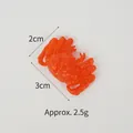 Miniatuur 3cm oranje krab van hars voor DIY poppenhuis knutselen en speelvoedsel - 3cm / Rood