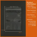 Sacchetto in plastica opaca 8x12cm per alimenti e conservazione di cereali - Fondo Piatto Trasparente-8x12cm / 100 Pezzi/Confezione