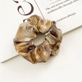 Metallic shimmer scrunchie in gradient gold and silver tones for low ponytail - Gold & Silver Gradient