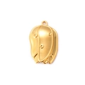 Elegante ciondolo a tulipano in acciaio al titanio placcato oro 18k per gioielli fai da te - Tulipano