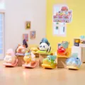 Pet crystal blind box featuring rabbit and cat figures with embedded colorful mineral stones - 0256 Cute Pet Shaking Pai Set 6 / Random One