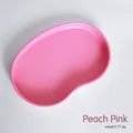 Irregular bean-shaped peach pink stainless steel organizer tray, weight 77.6 grams - Kidney Tray - Peach Pink