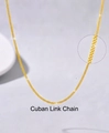 Flat curb link necklace in gold finish made of durable stainless steel for women - Curb Chain / Elegant Gold
