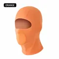 Orange breathable ice silk cycling face mask with mesh vents for sun protection - 2025 New Model / Orange