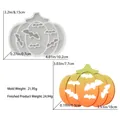 Halloween bat pumpkin silicone mold for DIY resin lights with size and weight parameters - Hollow Pumpkin Lamp Mold 04-Bat Pattern