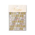 Christmas gingerbread man and snowflake nail art stickers on a white background - Dancing Gingerbread Man Style (to1031)