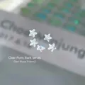 3x3mm transparent star-shaped pointed crystal rhinestones for nail art and DIY decor - Transparent White Star / 3*3mm