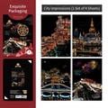 Art Scratch city impression set including four sheets of Tibet tourism landmarks - City Impression Theme (4 Sheets)