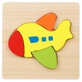 3D wooden airplane puzzle with colorful geometric blocks for children's early education - 3D Jigsaw-Airplane (JM立体-飞机)