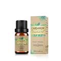 10ml pure organic cardamom essential oil in brown glass bottle with paper box package - Cardamom Oil
