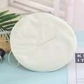 White microfiber facial towel mask with elastic straps for skin care and steaming - Single Hole Ear Hanging