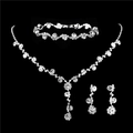 Three-Piece Set 483+482 Necklace Earrings Bracelet Set