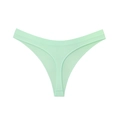 Mint green seamless low-rise thong with high elasticity for sports and fitness - Light Green