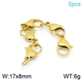 Set of 5 gold-plated 304 stainless steel lobster clasps 17x8mm for jewelry making - Gold Lobster Clasp (KLJ7458-Z)