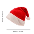 Classic red plush Christmas hat with LED lights, measuring 40x30cm for holiday decor - 30*40cm / Red Crystal Super Soft