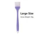 Large purple silicone basting brush for baking and grilling with heat-resistant bristles - Semi-Transparent Large Oil Brush / Purple