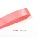 Light coral satin ribbon with silky texture and 9mm width for gift wrapping - 9mm x 100 Yards / Light Coral (238)