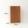 Bolsa de regalo grande de papel kraft marrón con bordes dentados 38cm x 24cm x 8cm - Grande / Color Kraft