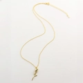 Elegante Halskette aus vergoldetem S925-Silber mit detailliertem 3D-Rosenanhänger - 925er Silber / Gold
