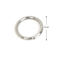 Silver stainless steel 8mm open jump ring for DIY jewelry making and necklaces - 1.0x8mm