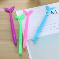 Creative mermaid tail gel pen set in pastel pink, mint, blue, and purple colors - Mermaid Shape