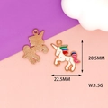 Detail showing unicorn charm dimensions 20.5x22.5mm with weight of 1.5g for DIY jewelry - Style 3