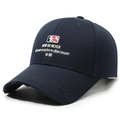 Cappellino blu navy con ricamo 1983 e dettagli vintage effetto invecchiato - Blu navy