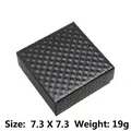 Elegant black jewelry box with diamond-patterned texture for magnets bracelets storage - Diamond Pattern Jewelry Box