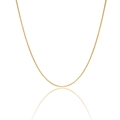 Minimalist gold plated stainless steel snake chain necklace with a smooth metallic finish - 09 Round Snake Chain
