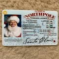 Realistic Santa Claus North Pole Sleigh Pilot Driver Licence card gift for children - PVC / Santa Driver's License Style A