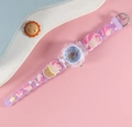 Purple unicorn children quartz watch with 3D cartoon strap and glowing transparent case - Unicorn 6 / Purple