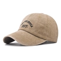 Dettaglio del cappello da baseball kaki lavato vintage con ricamo California 1987 - Regolabile / 1987 Cachi Lavato