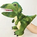Dinosaure marionnette a main peluche douce vert T-Rex poupee animal cadeau enfant jeu. - Marionnette Tyrannosaurus Rex