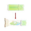 Educational wooden busy board number matching puzzle toy featuring number seven and ducks - Number Card-7 (Duck)