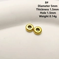 5mm antique gold snowflake alloy spacer beads with 1.5mm hole for DIY jewelry making - 8# (Simple Spacer Ring)