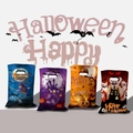 Pack de 50 bolsas de regalo Halloween con diseños de calabaza y fantasma con asas cómodas - Noche de Carnaval de Halloween 4 en 1