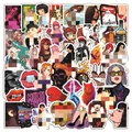 Set di 50 adesivi anime impermeabili per laptop e skateboard in colori vivaci - C50-154 Graffiti Misto