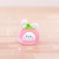 Mini figura de conejo luminoso en fresa para decoración DIY pequeña de 2,8cm - Conejo Fresa