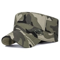 Berretto militare da uomo mimetico con stemma Army Spirit in colori jungle classici - Regolabile / Mimetico