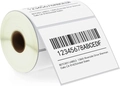 Phomemo white thermal adhesive shipping label roll with printed barcode and address - 4*3 Inch-500pcs (Roll) / White