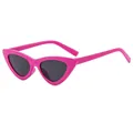 Occhiali da sole gatto rosa acceso per bambini con lenti grigio scuro mod C4 - Montatura Bordeaux Lenti Grigie