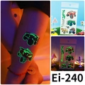 Tatuaggio temporaneo luminoso per bambini con monster truck ed effetto fosforescente - 120×75mm / Ei-240 (Monster Truck)