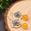 Gancho de Cristal de Perla de Cloisonné