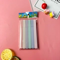 Set of six macaron-colored highlighter pens with round and chisel tips in a transparent pack - Bagged Salt Series (6 Pcs)