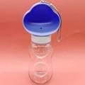 Botella de agua portátil para mascotas, diseño nube azul con correa e interruptor - Estilo Nube Grande Morado