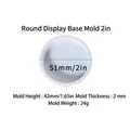 Translucent circular silicone mold for DIY resin stools and tables with 51mm diameter - Round Table Mold 2in