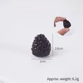 Accesorio de baya de simulación púrpura oscuro DIY de 2,6 cm para manualidades - Frambuesa grande (2.5cm) / Negro