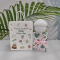 White silicone mushroom night light with Happy Every Day gift bag and retail packaging - Night Light + Birthday Bag + Couple Wrap / Yellow