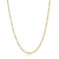 Polished 18k gold plated 304 stainless steel Figaro chain necklace for women - 3:1 Figaro Link Chain / Gold