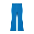 Détail du pantalon évasé à taille haute de couleur bleu vif avec coutures nettes - XS / Pantalon Bleu